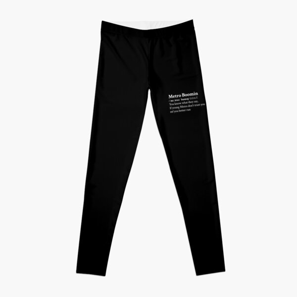If young Metro don't trust you Metro Boomin Black Leggings RB2607 product Offical metro boomin Merch