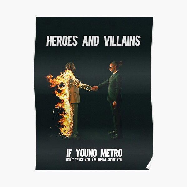 Metro Boomin : Heroes And Villains Poster RB2607 product Offical metro boomin Merch