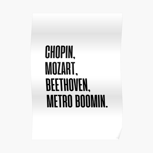 Metro Boomin  Poster RB2607 product Offical metro boomin Merch