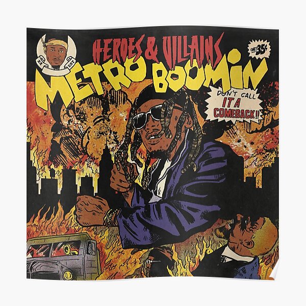 Heroes & Villains, Metro Boomin Alternative Cover Poster RB2607 product Offical metro boomin Merch
