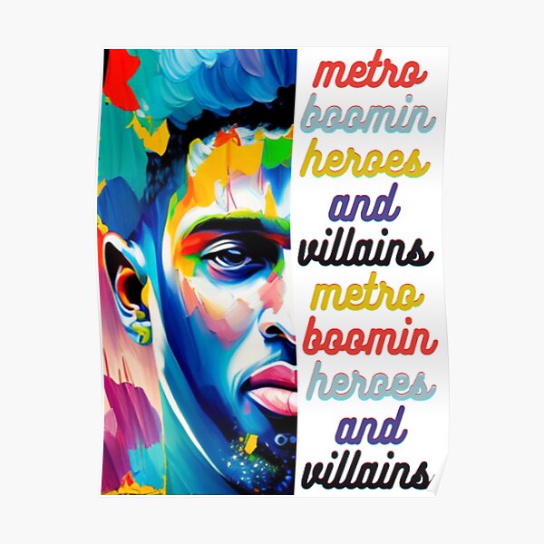 metro boomin heroes and villains Poster RB2607 product Offical metro boomin Merch