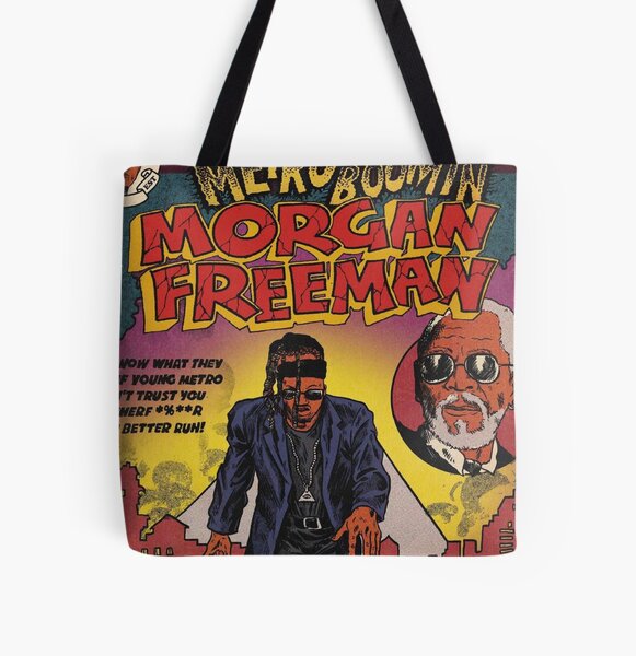 Metro Boomin Morgan Freeman Heroes and Villains Album Graphic All Over Print Tote Bag RB2607 product Offical metro boomin Merch