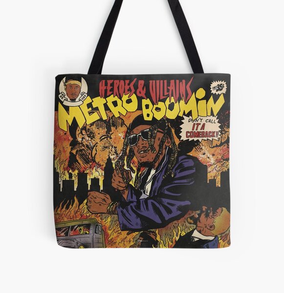 Heroes & Villains, Metro Boomin Alternative Cover All Over Print Tote Bag RB2607 product Offical metro boomin Merch