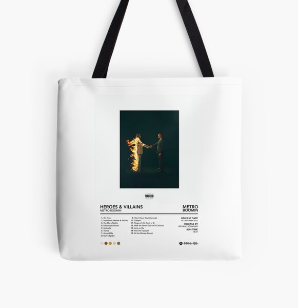 Metro Boomin - Heroes and Villains | Metro Boomin Album All Over Print Tote Bag RB2607 product Offical metro boomin Merch
