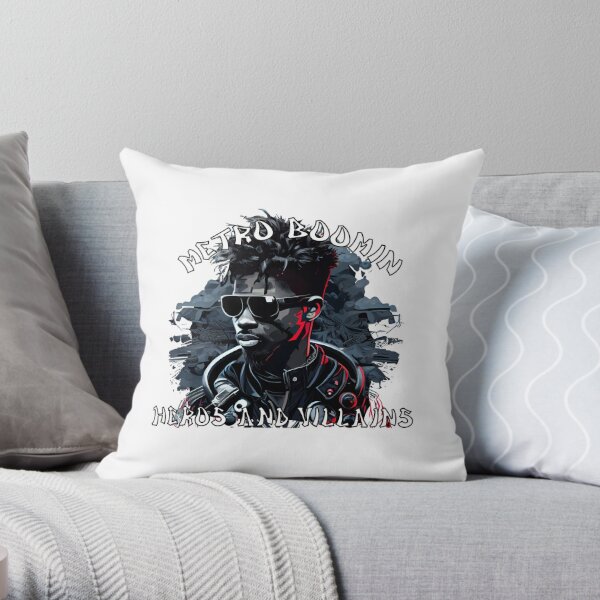 metro boomin heroes and villains Throw Pillow RB2607 product Offical metro boomin Merch