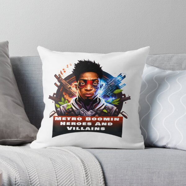 Metro Boomin Heroes And Villains Throw Pillow RB2607 product Offical metro boomin Merch